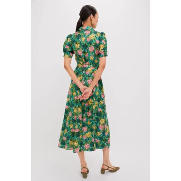 SALONI Quail Magenta Vanessa-D Midi Dress Size 4 NWT Retail $795 - Picture 4 of 6